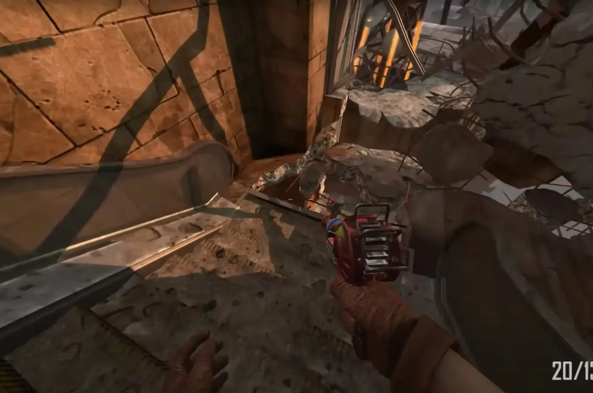 in the spawn building bottom of the escalators tile spawn