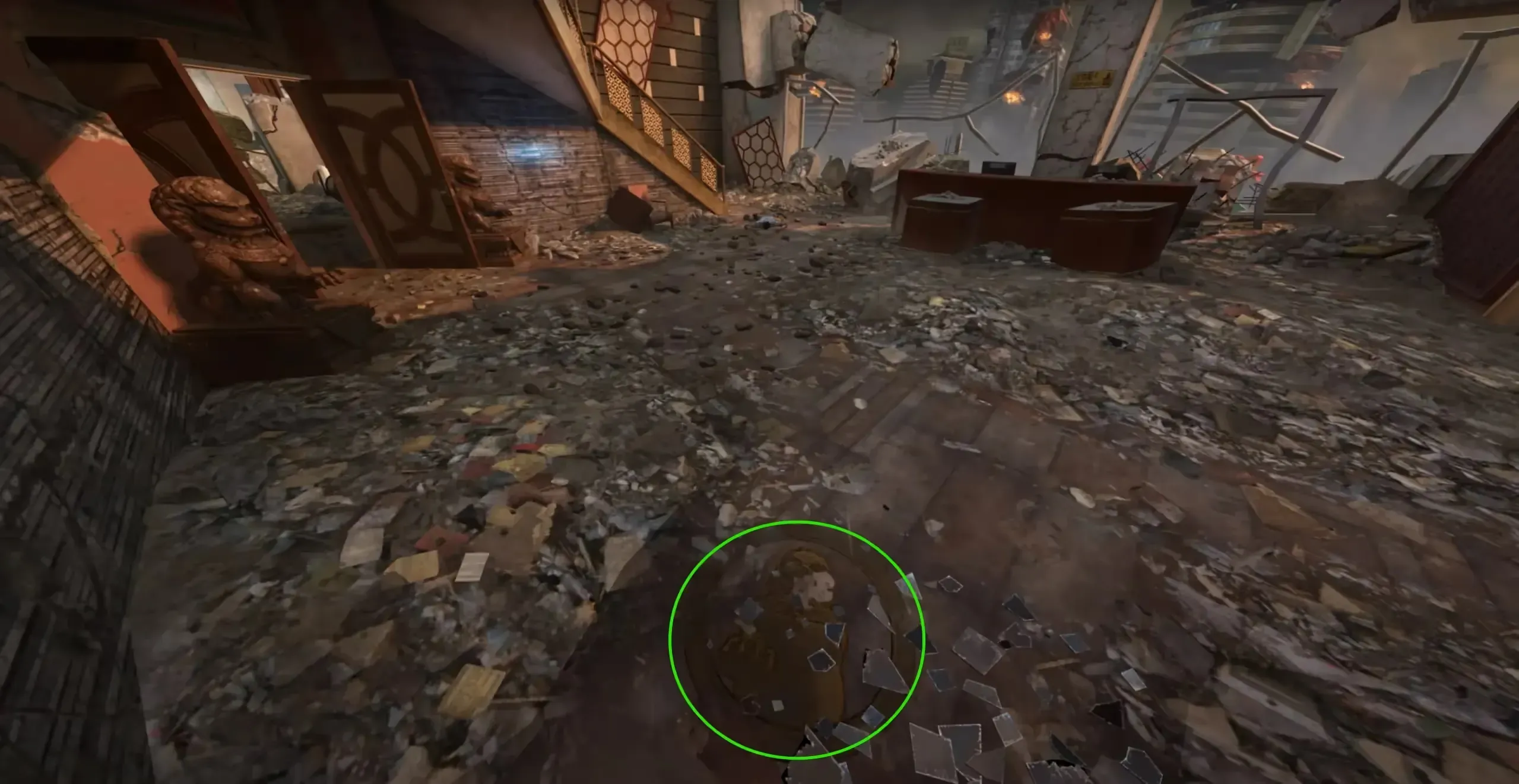 lion symbol in the spawn room