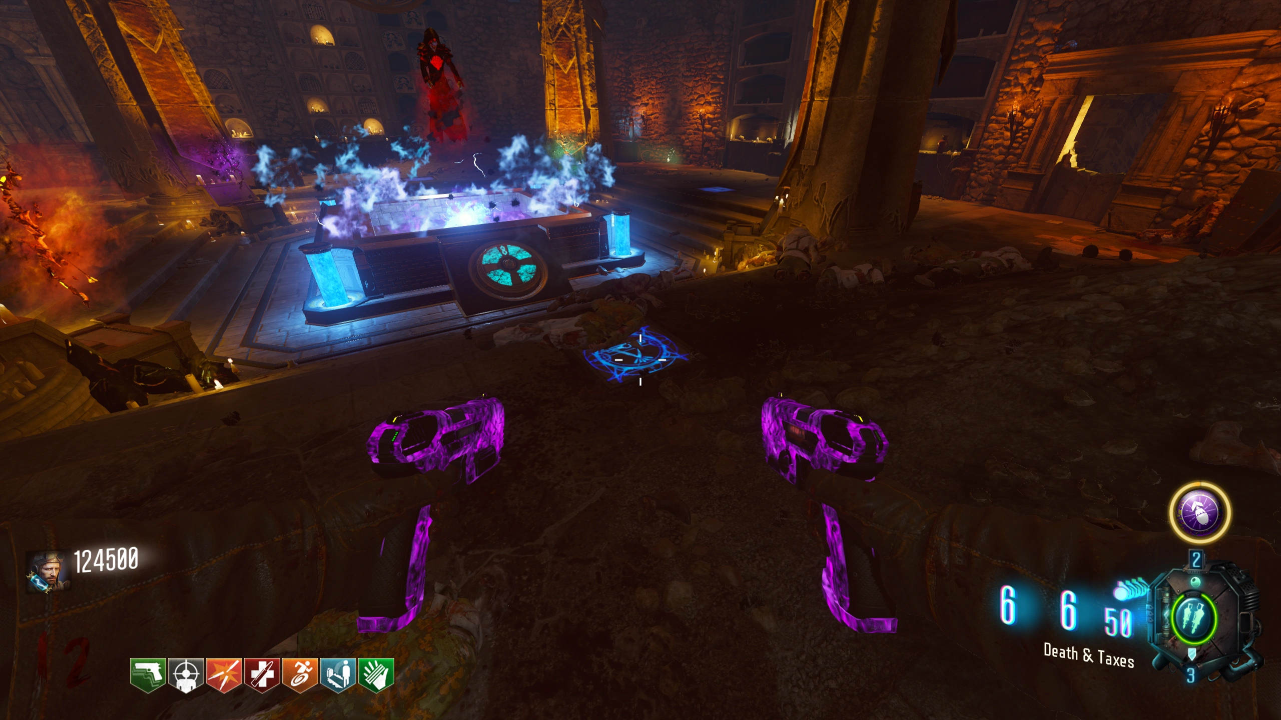Place Ragnaroks on the glowing plates together.