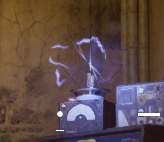 A valid target has a visible electrical wisp.