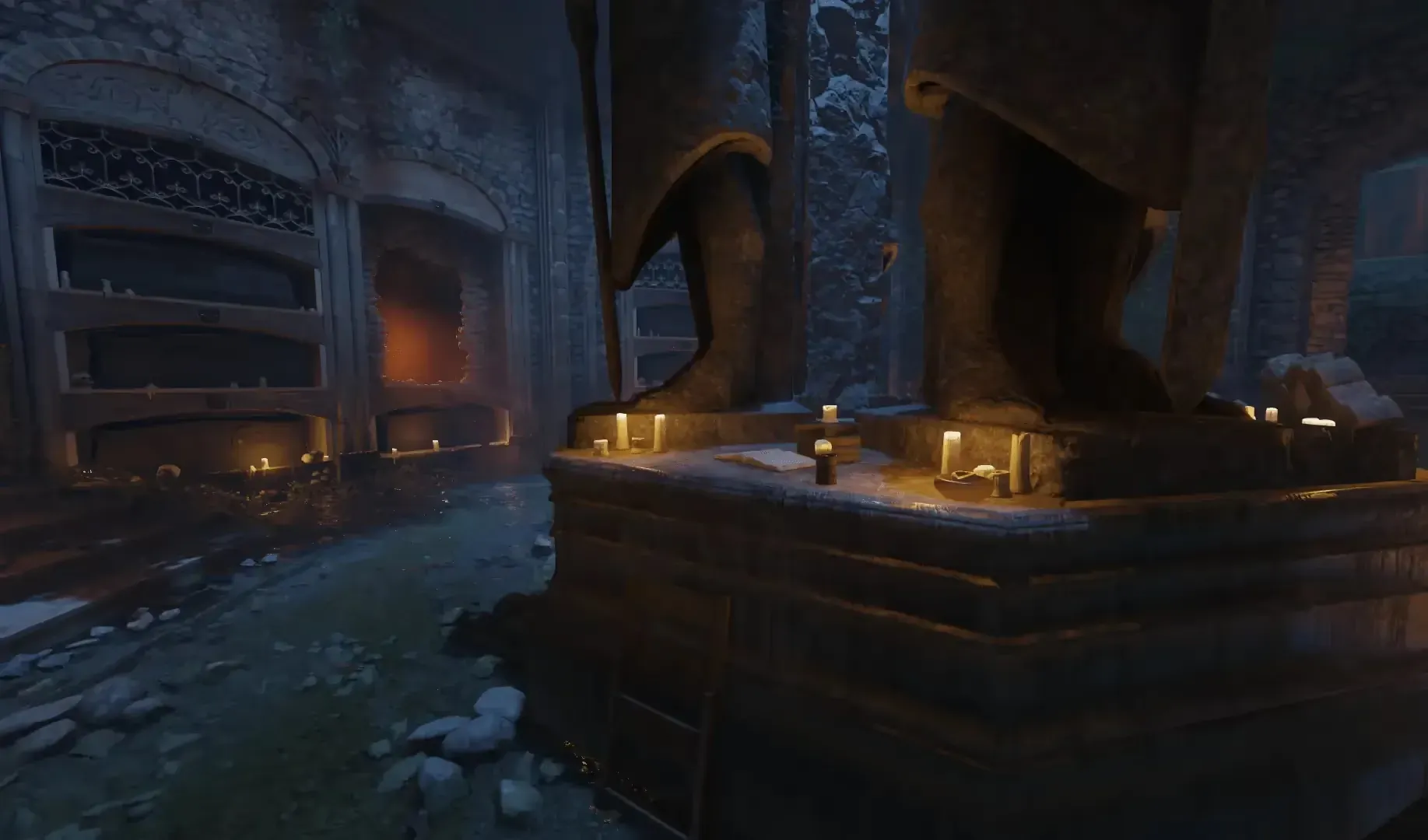 Kino / Der Eisendrache · At the feet of the Primis statues.