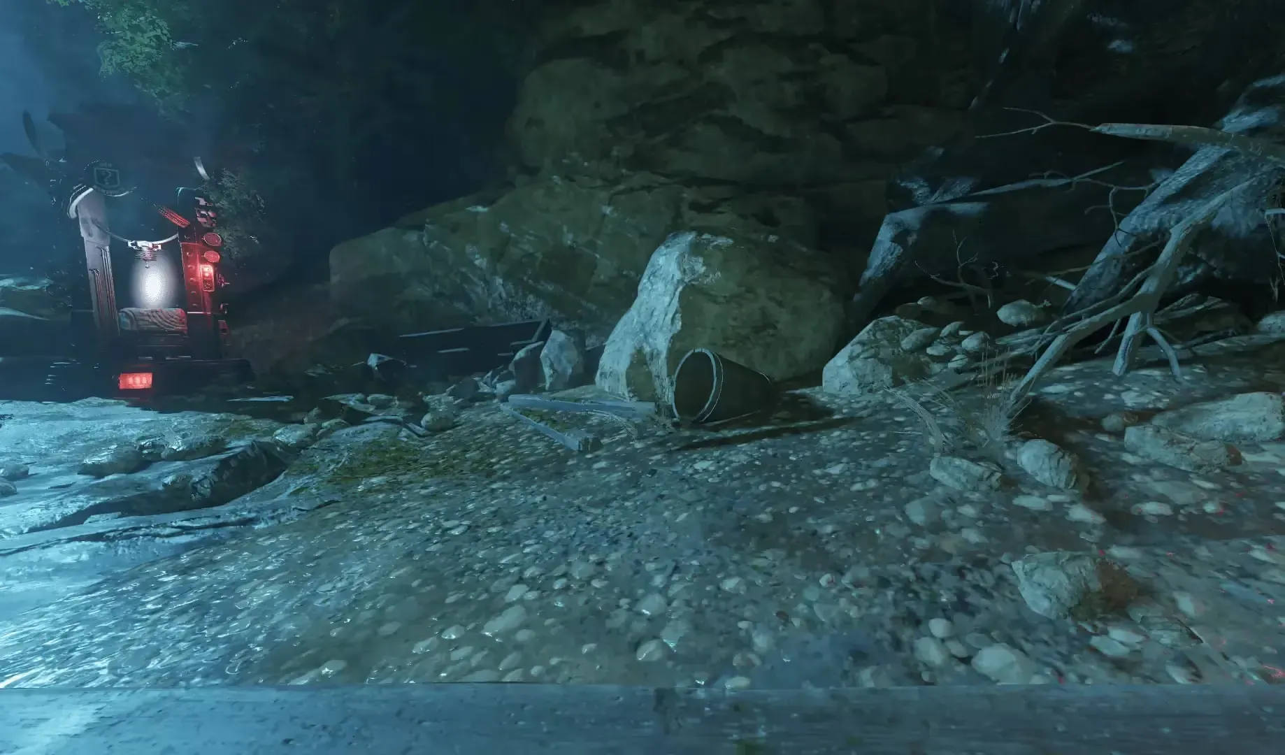 Kino / Der Eisendrache · Bucket to the right of Wunderfizz in the connecting tunnel.