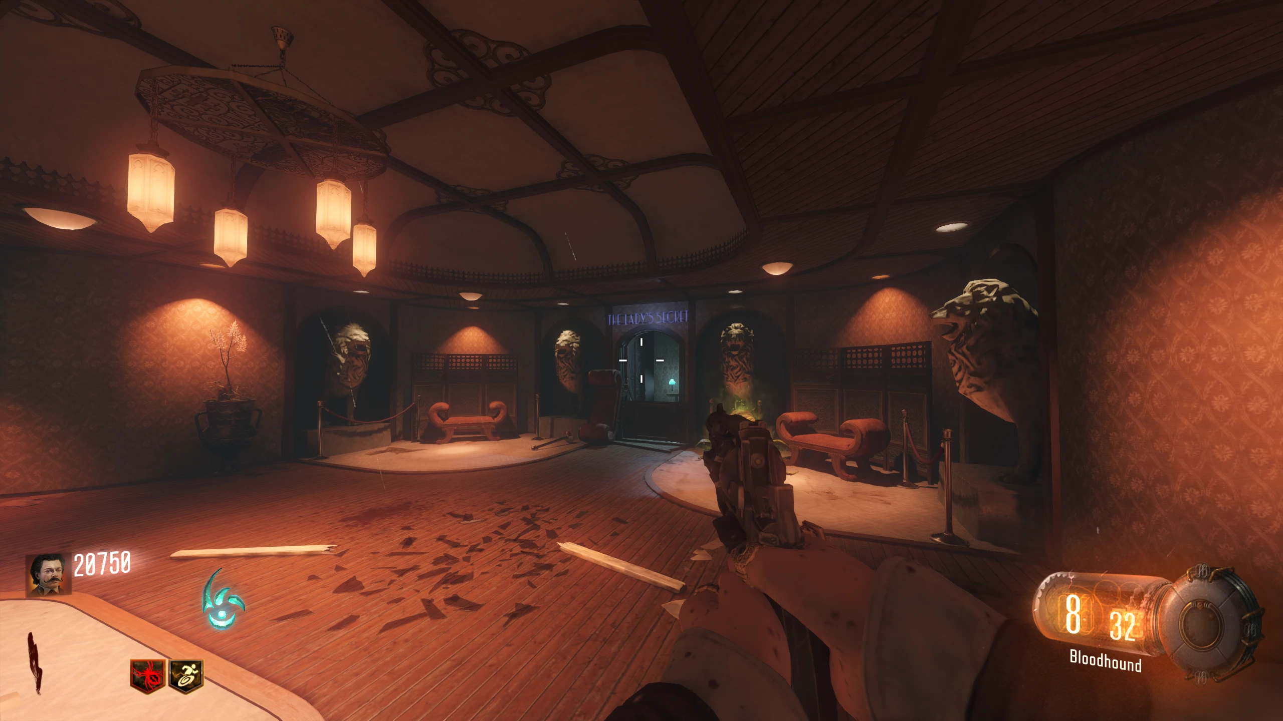 Place a Widow’s Wine grenade in each lion mouth.