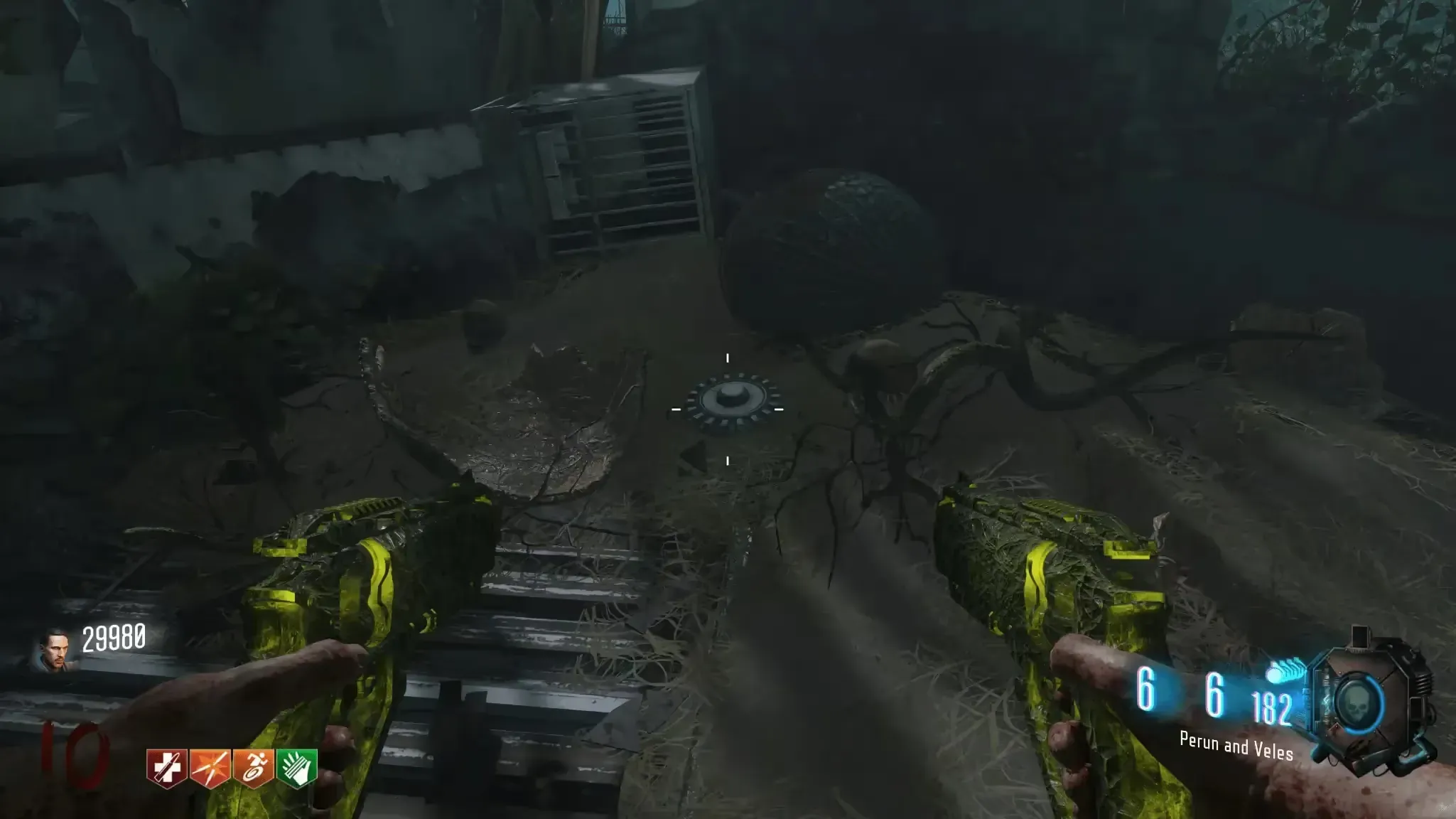 Take the cog from the secret room’s floor.