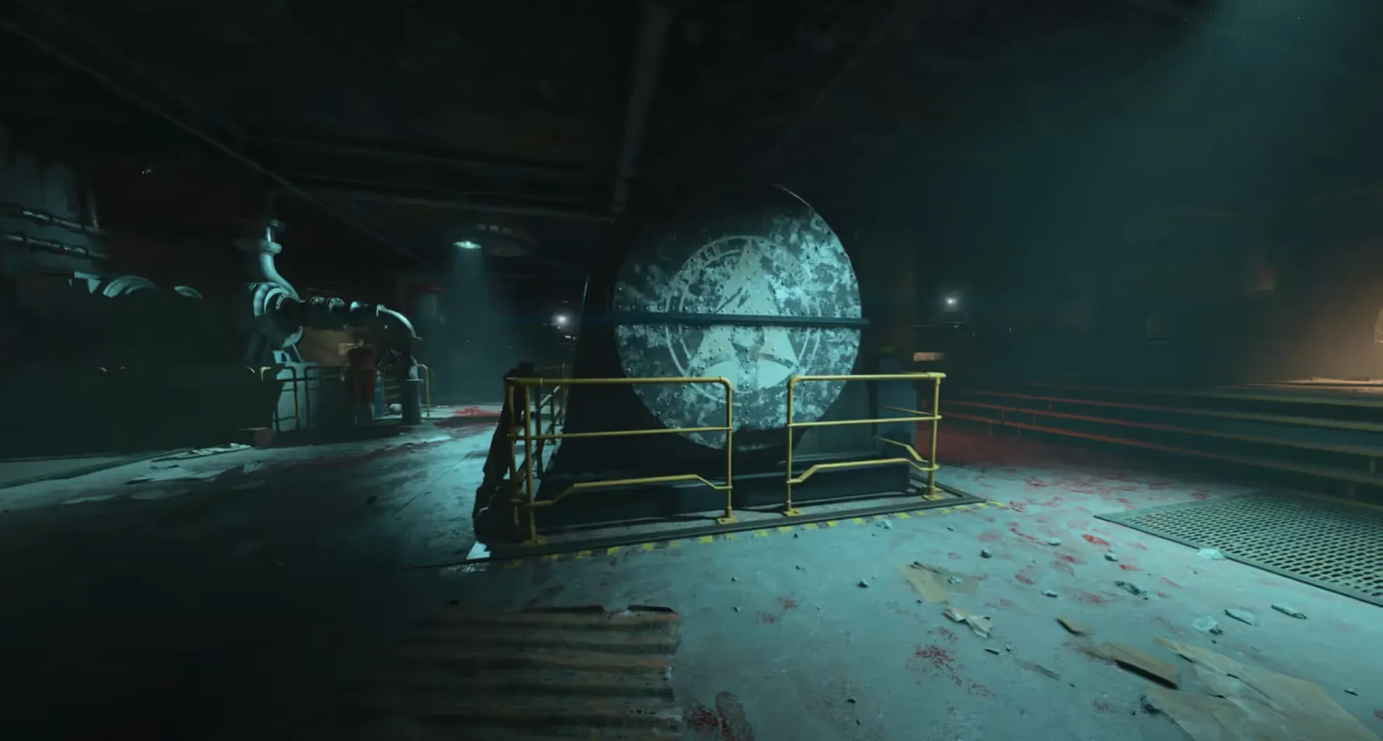 Generators: check the railing opposite the perk machine