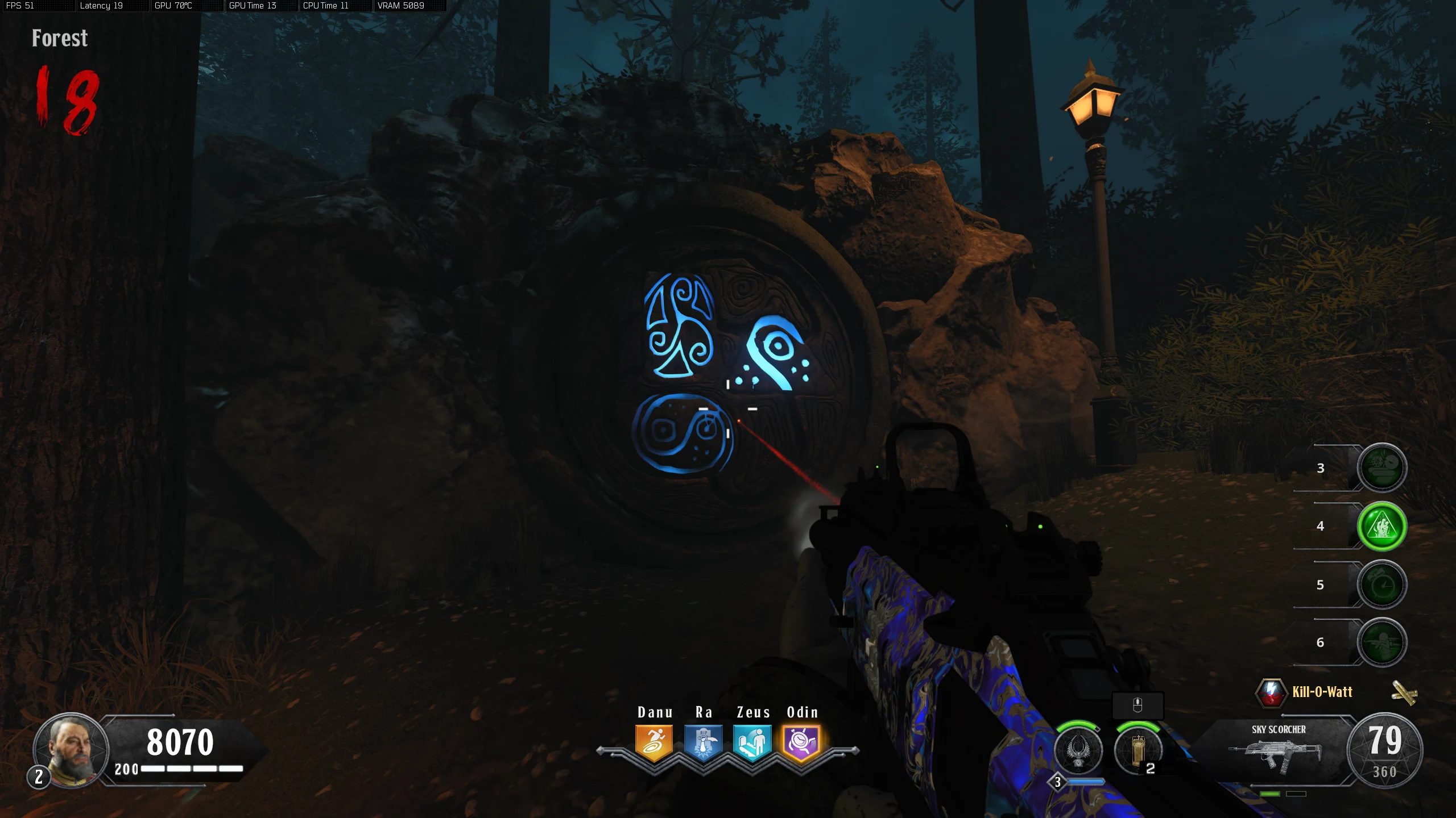 Forest door used to commit to the werewolf arena