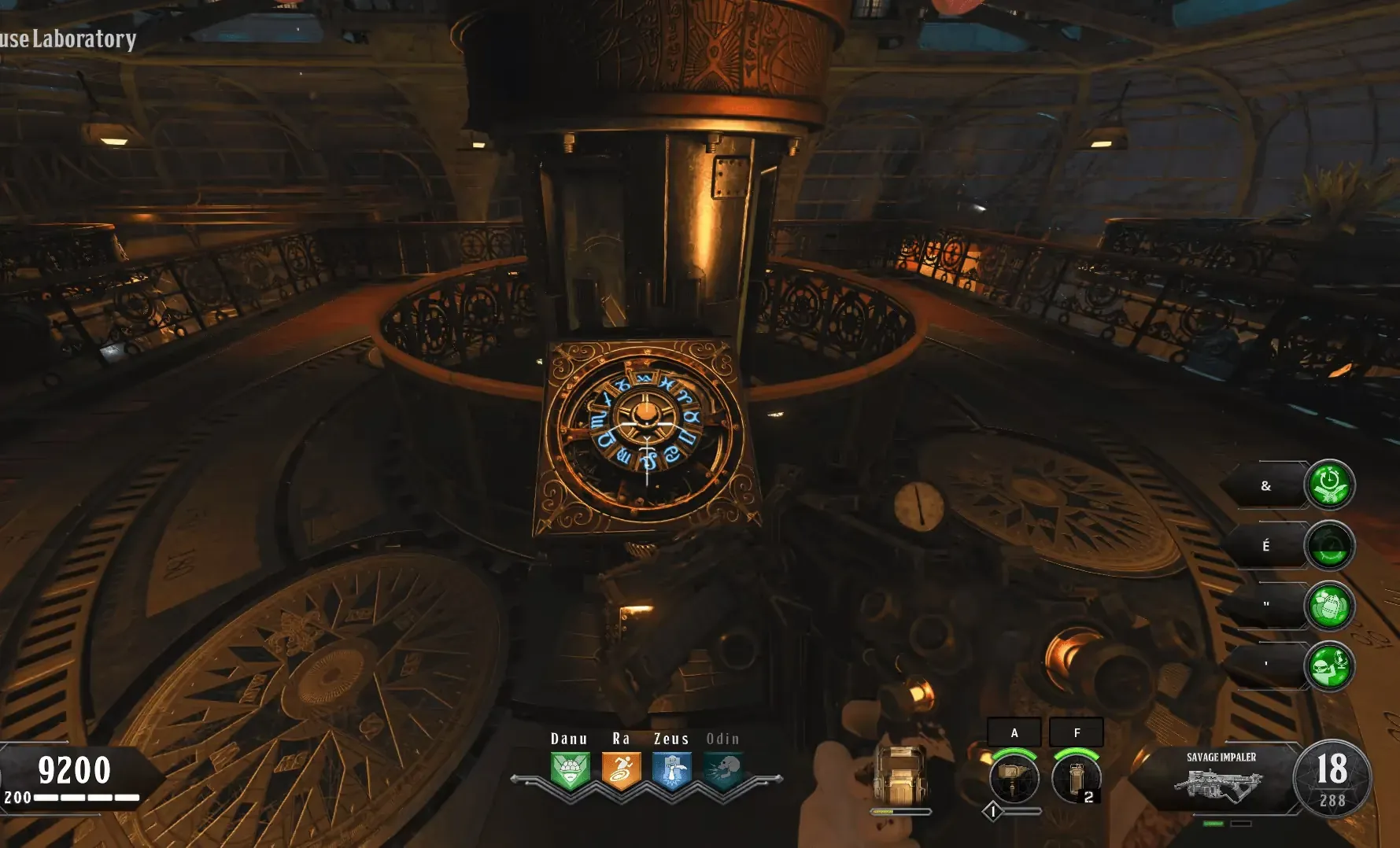 Rotate the zodiac dial, then melee when the required symbol is at the top
