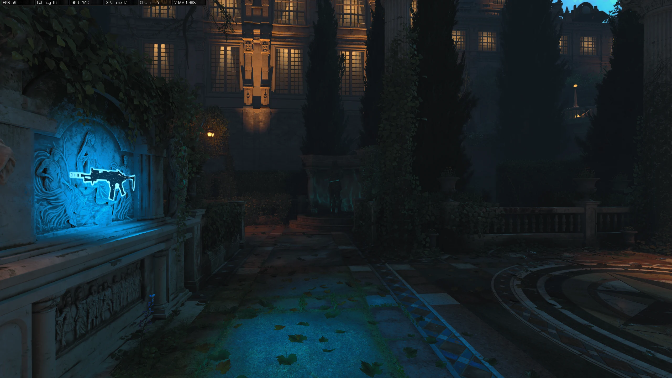 Gardens armor beside the Vapr route