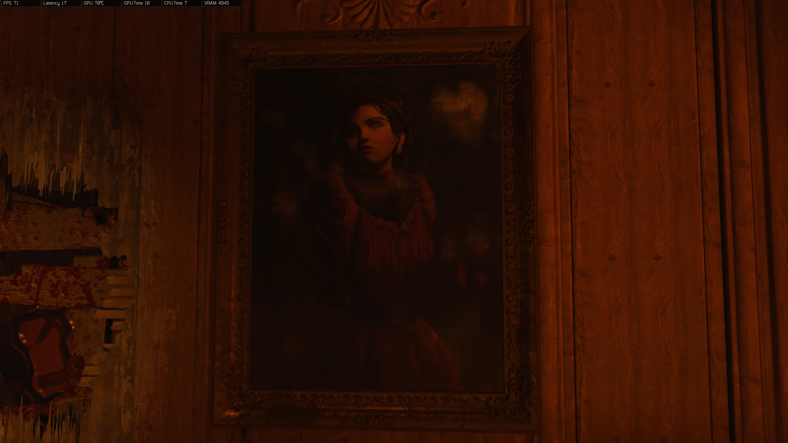 East Gallery vision: frightened woman