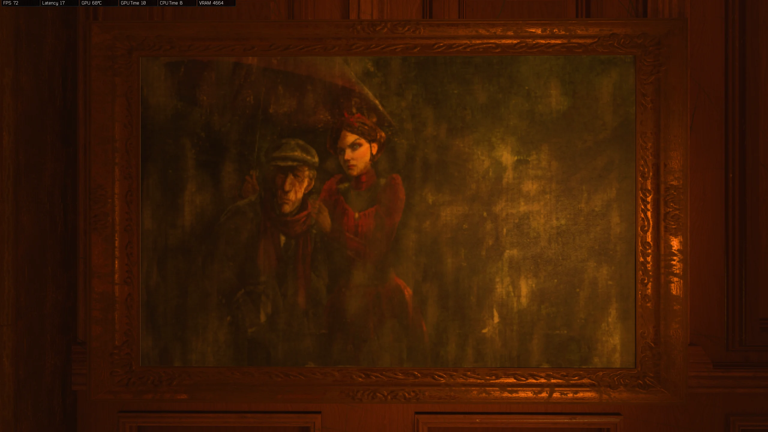 Smoking Room vision: woman and old man