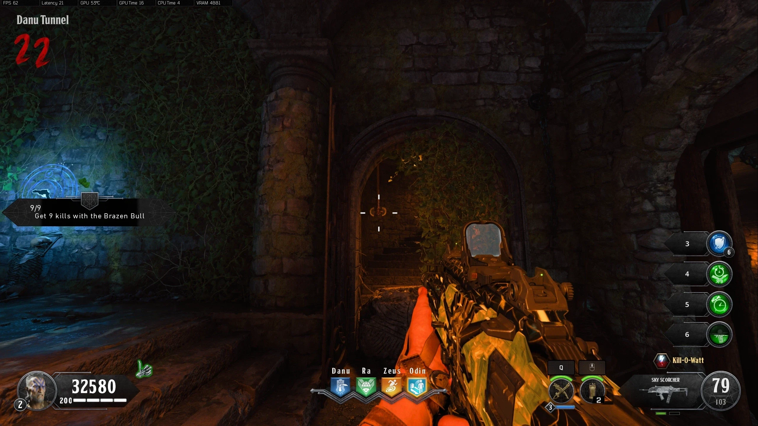 Danu Tunnel rod.