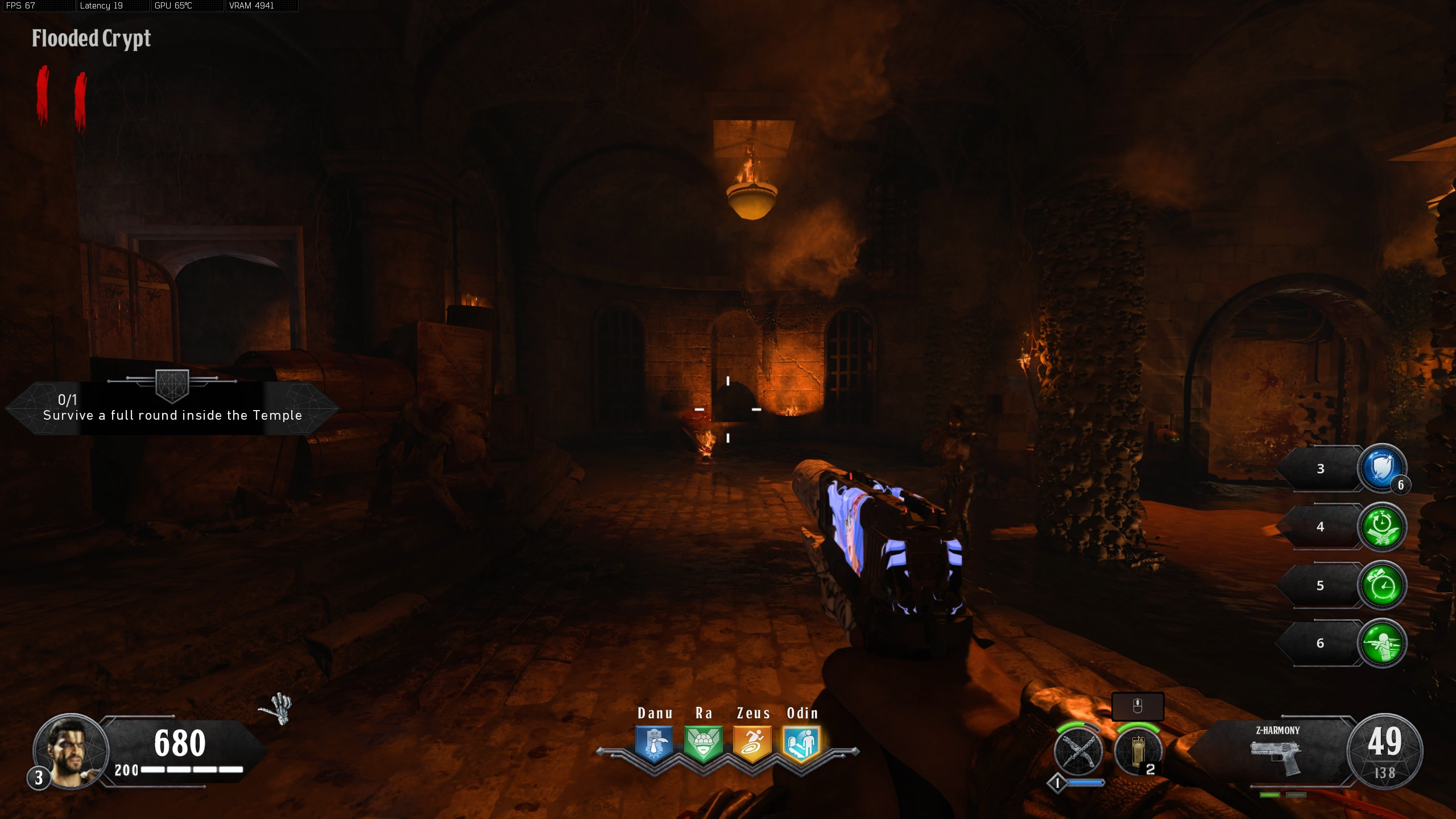 Flooded Crypt grinder position 2.