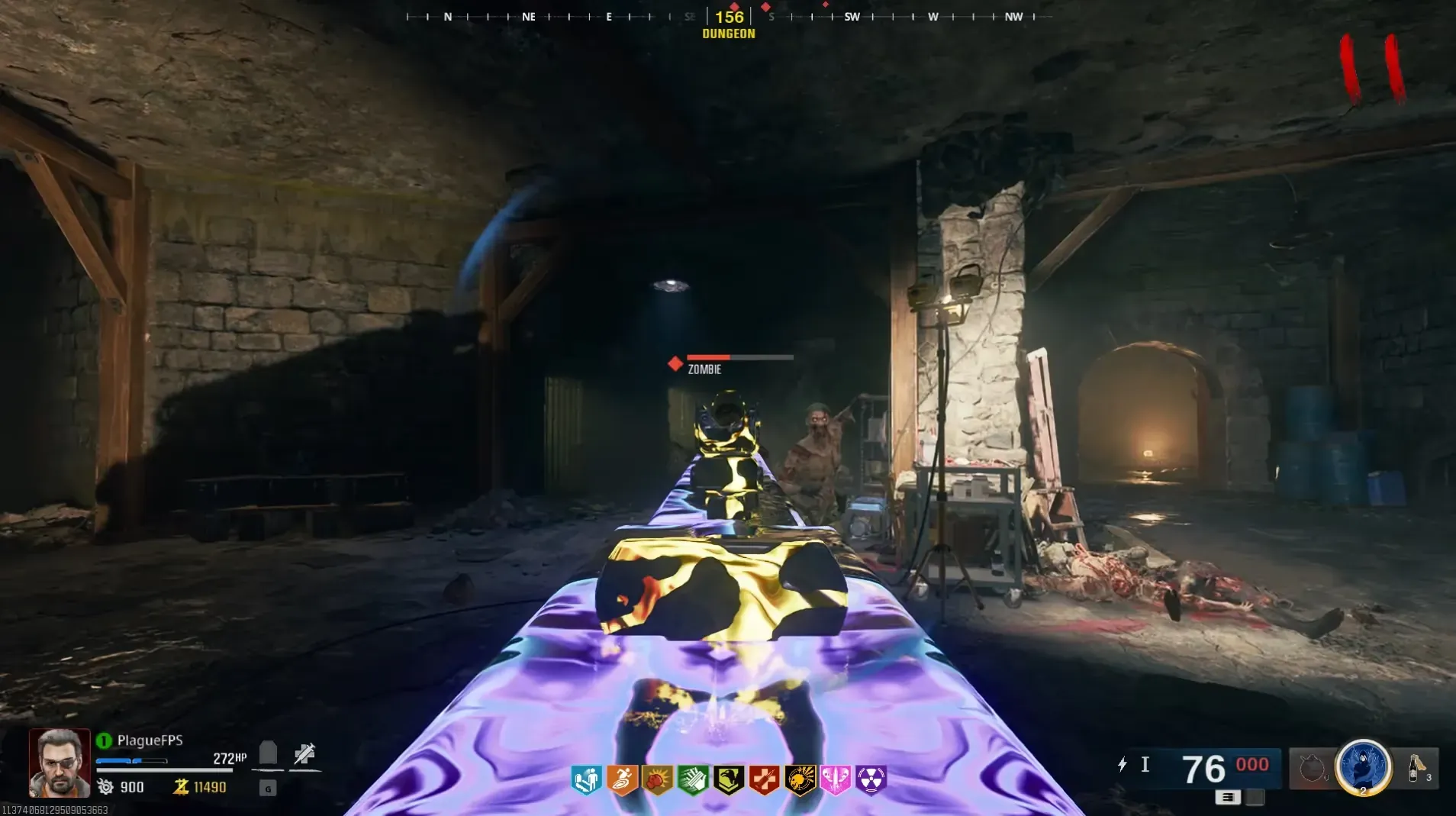 Dungeon zombie drops the third rod