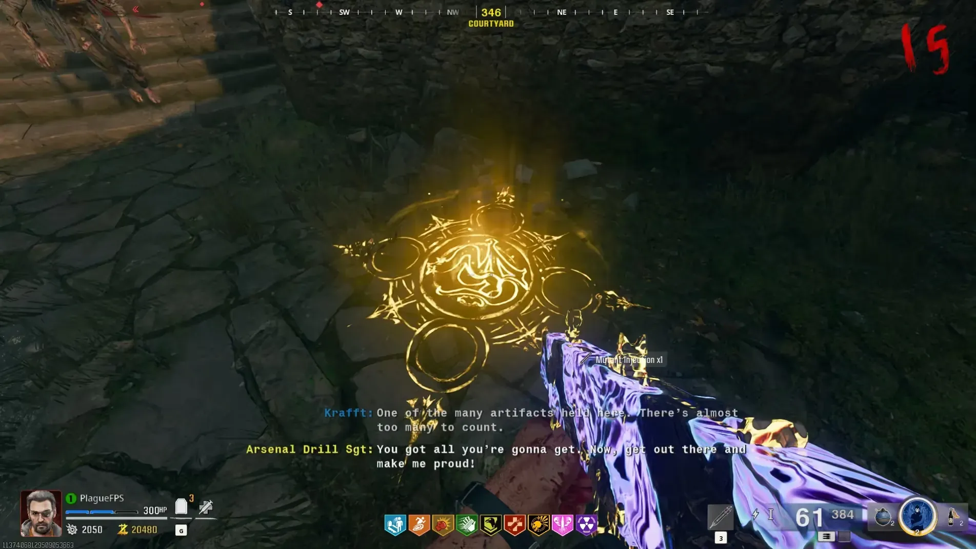 Place Ra’s Ankh at this Courtyard ritual circle