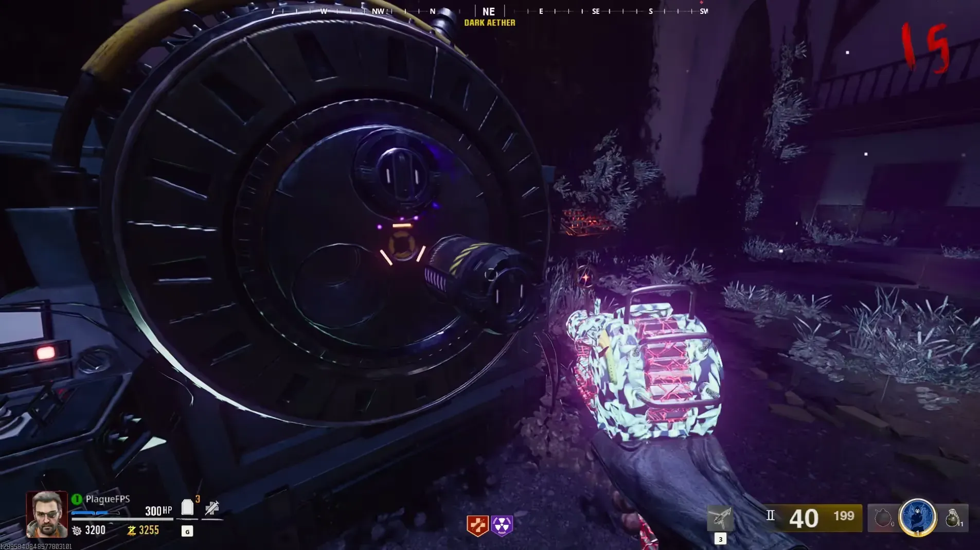Take the canister protruding from the S.D.G.