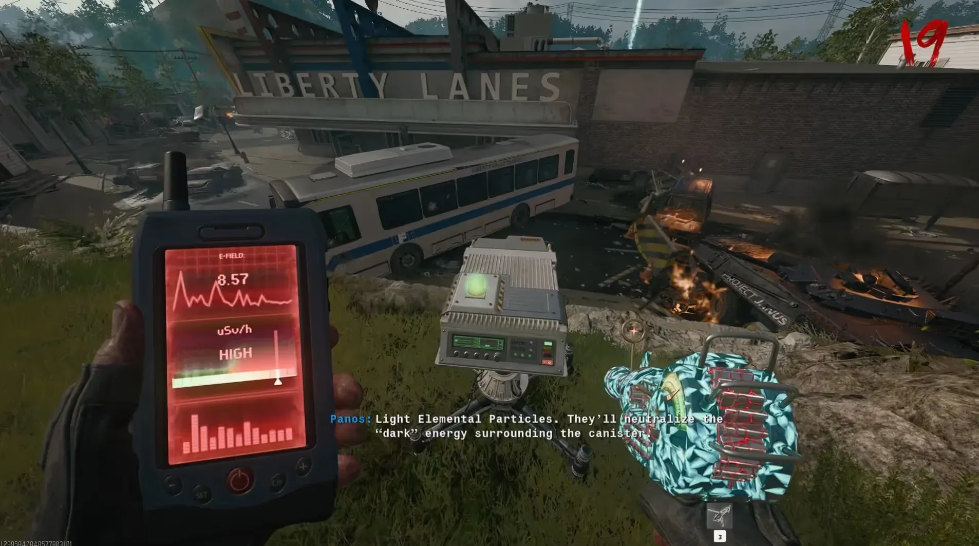 Hilltop Stairs projector location