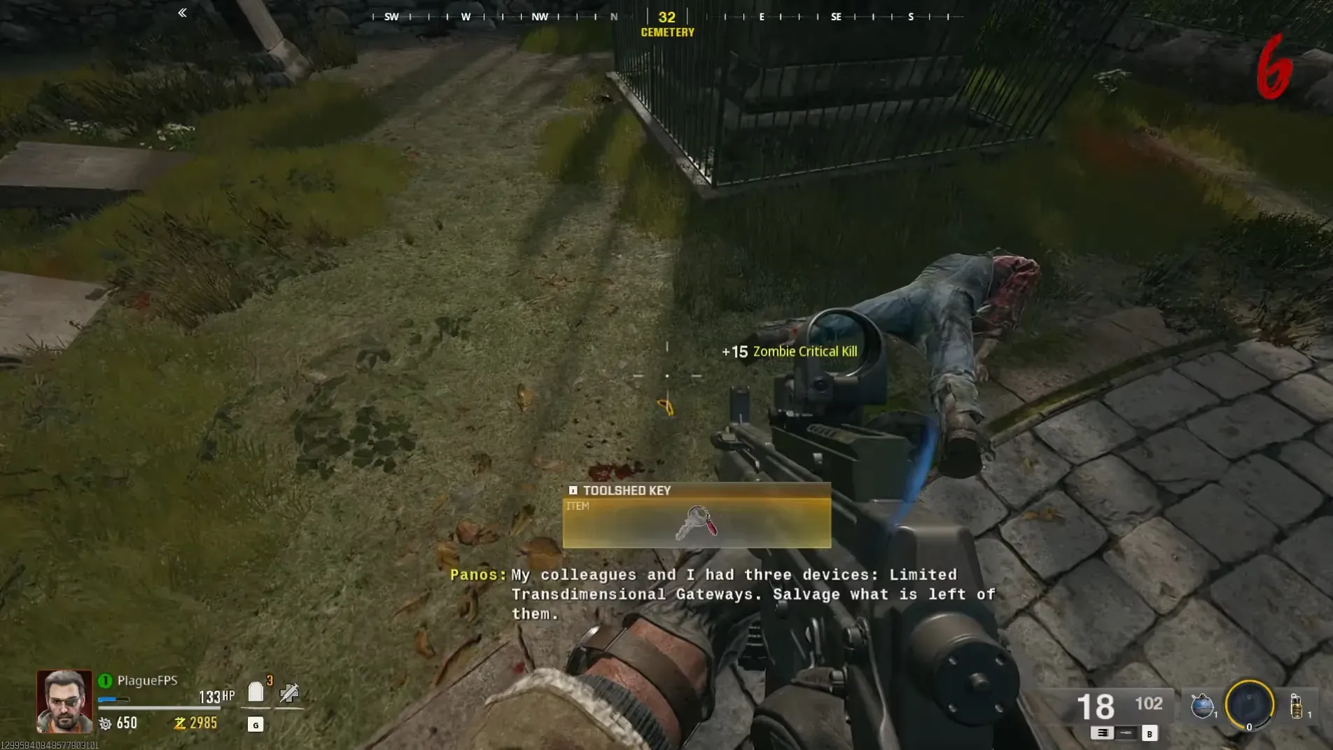Collect the named Groundskeeper’s dropped key