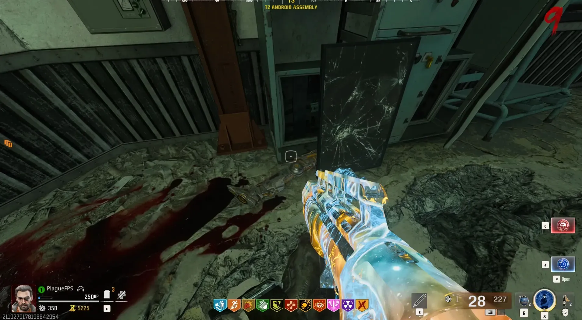 Leg spawn behind the broken display