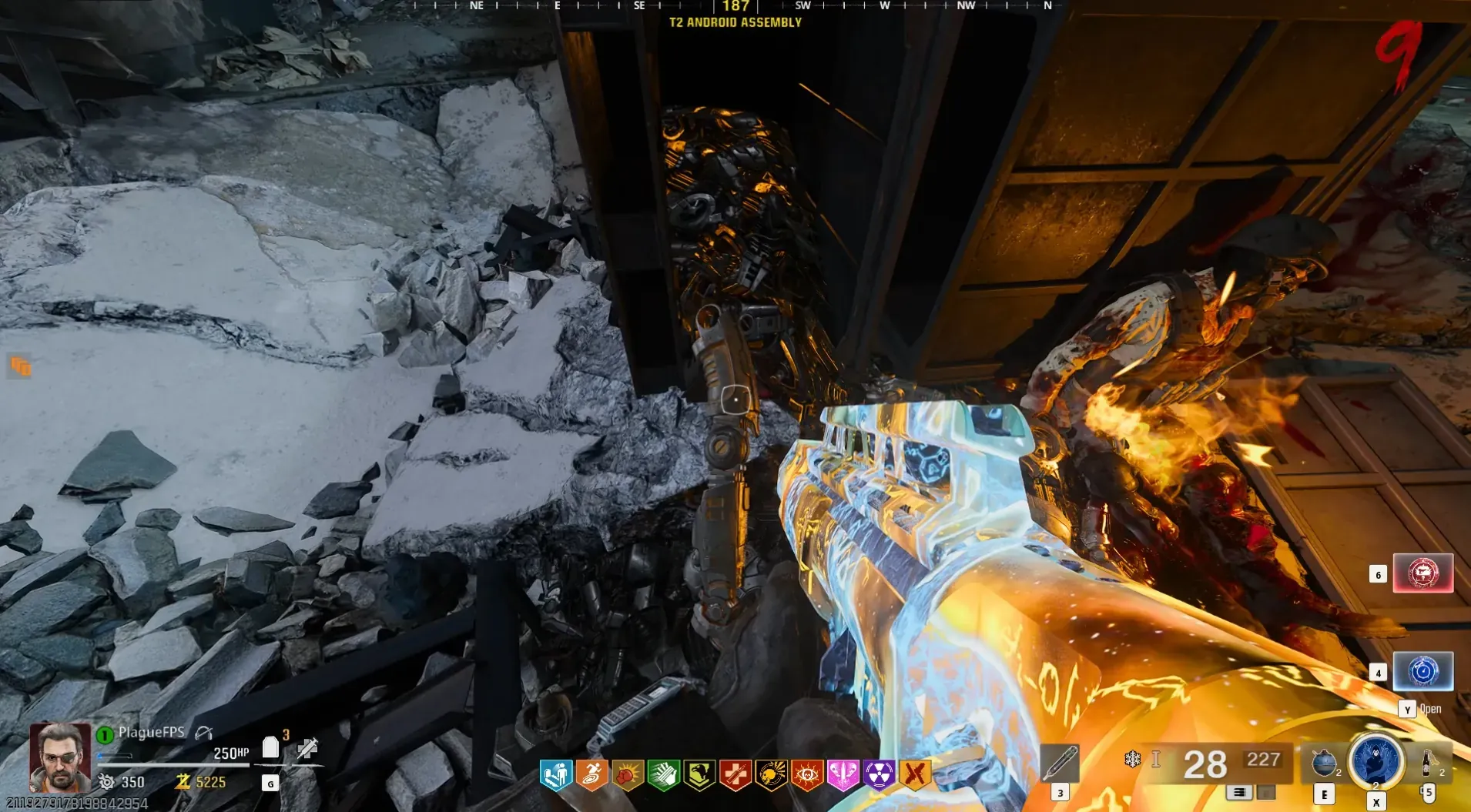 Leg spawn atop the scrap pile