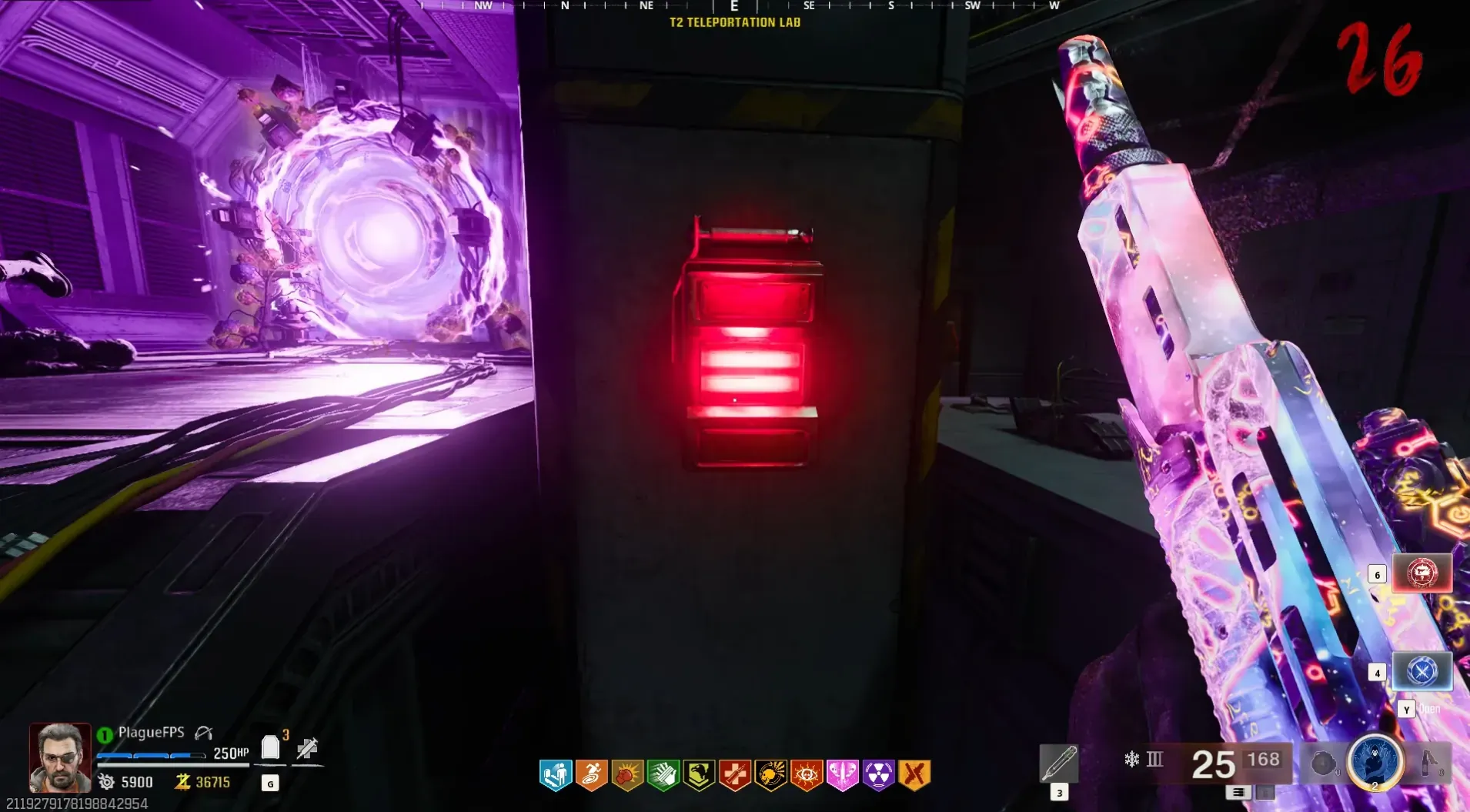 Only operate the currently red switch; the sequence advances around the room