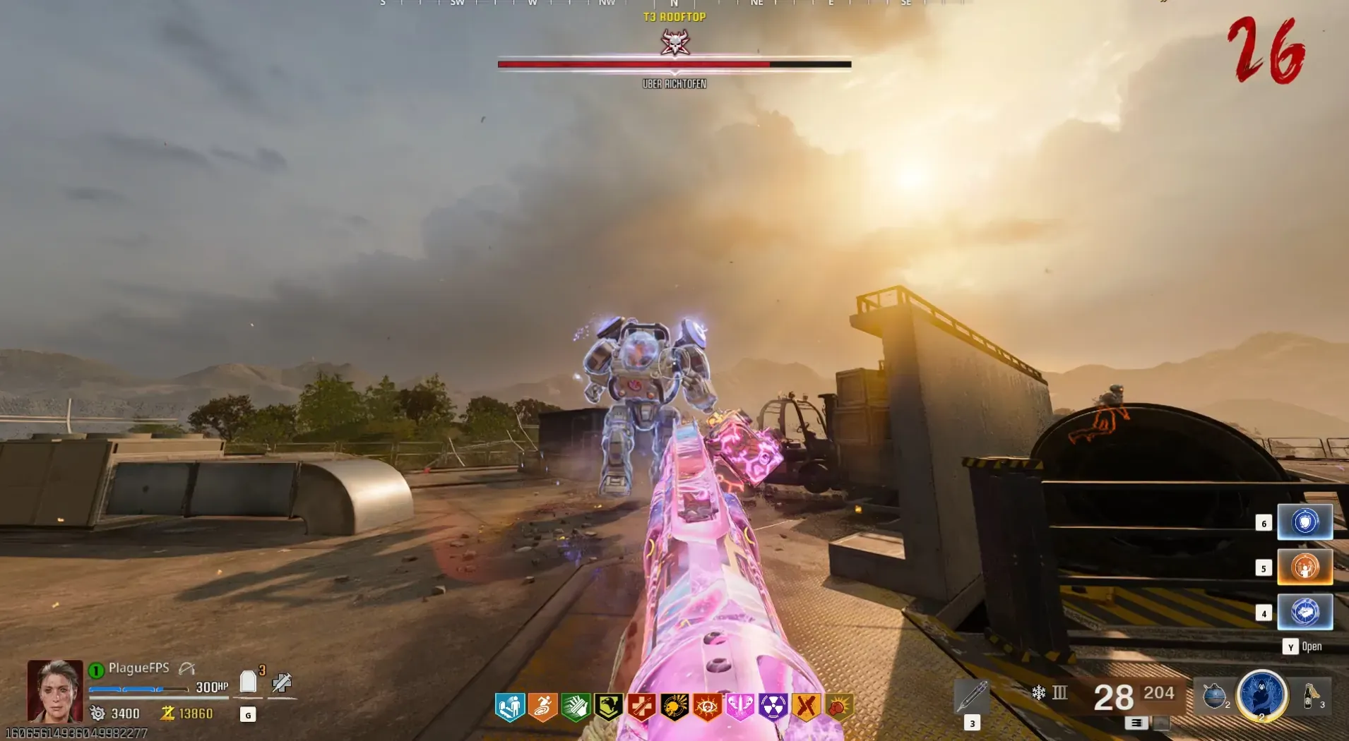 First phase: shoulder generators open the damage opportunity