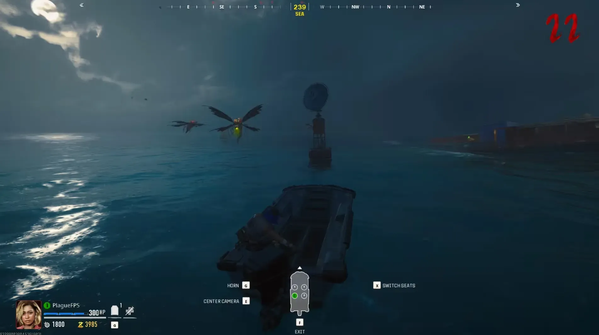 A buoy surrounded by Parasites is a hacking target