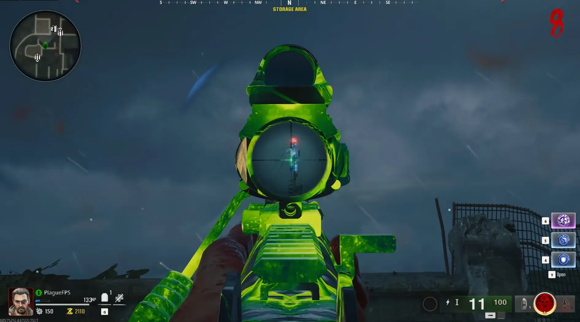 First meteor tower: shoot its light using a Pack-a-Punched Dead Wire weapon