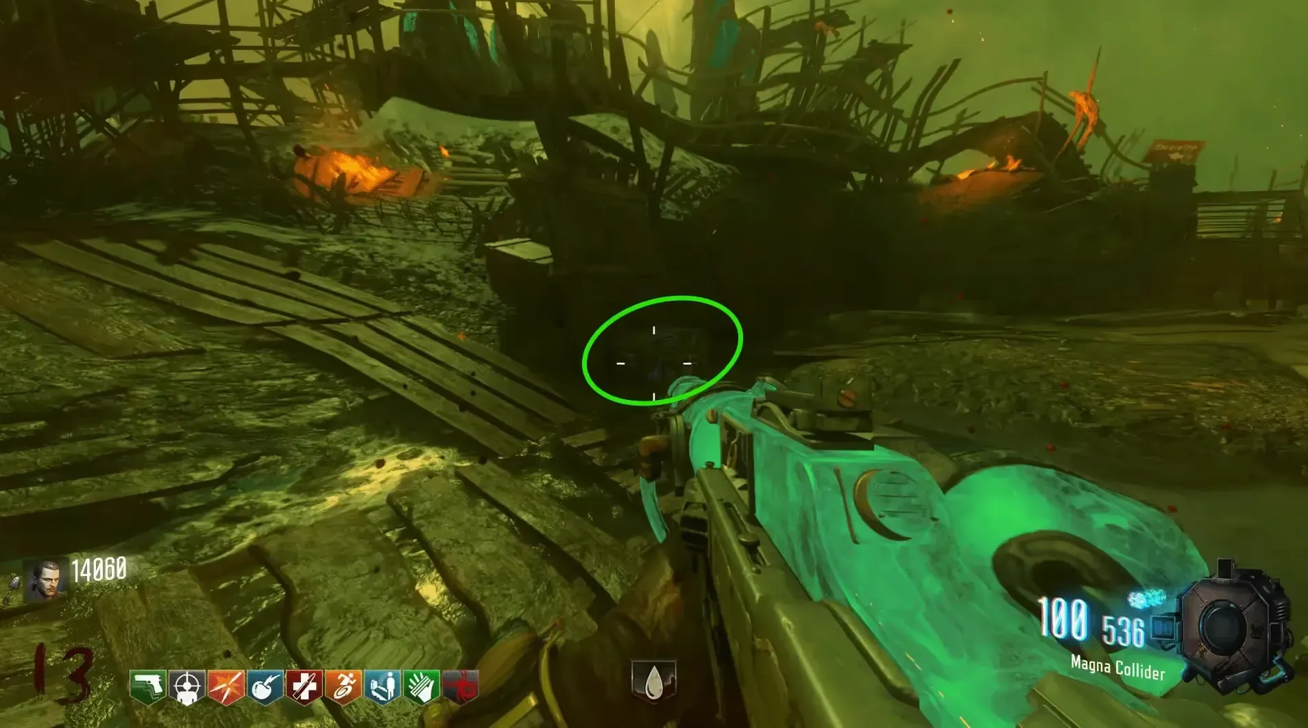 In Odins left footprint near the Excavation Site
