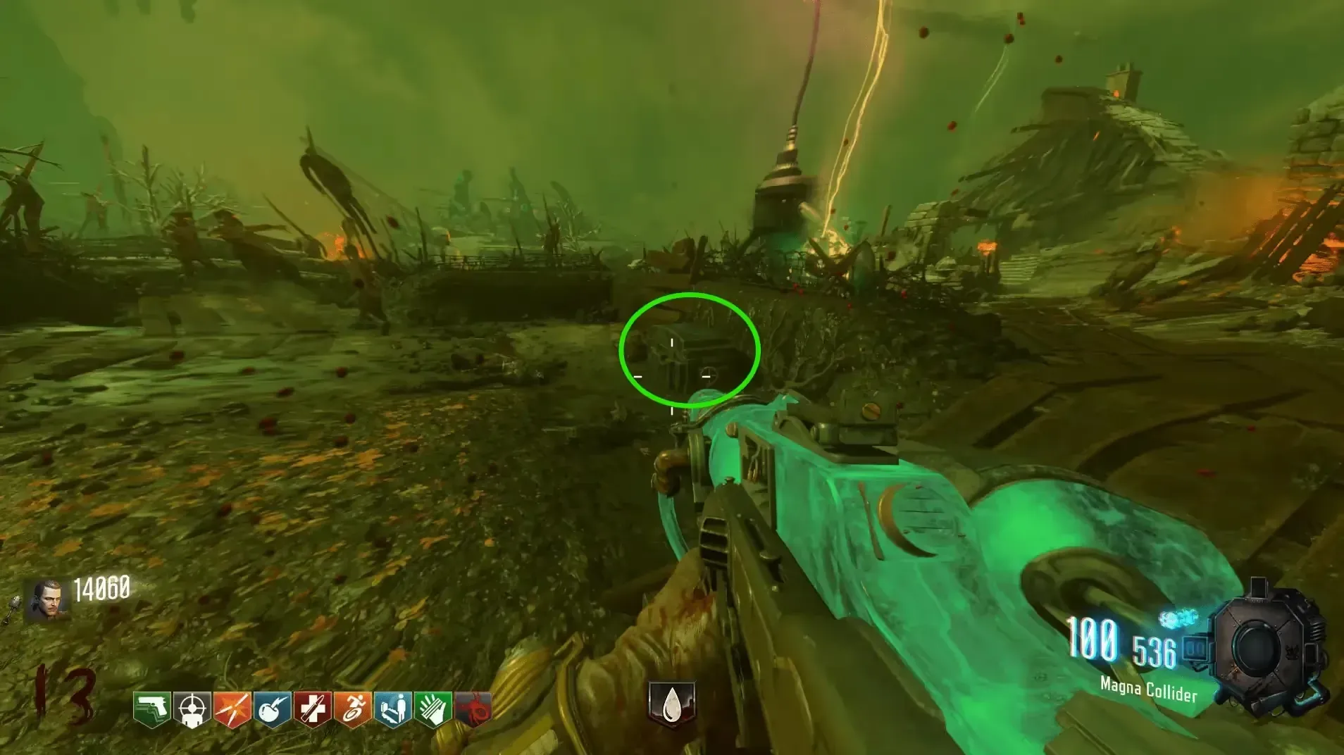 In Odins right footprint near Generator 4