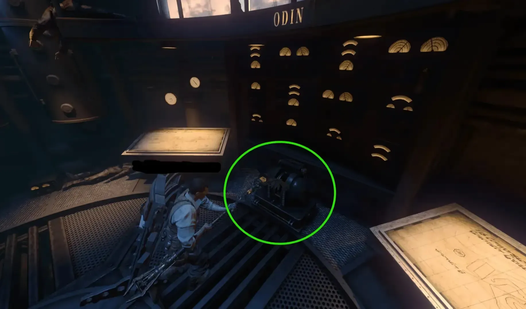Wind Staff Pedestal inside Odins Head (Middle Giant)