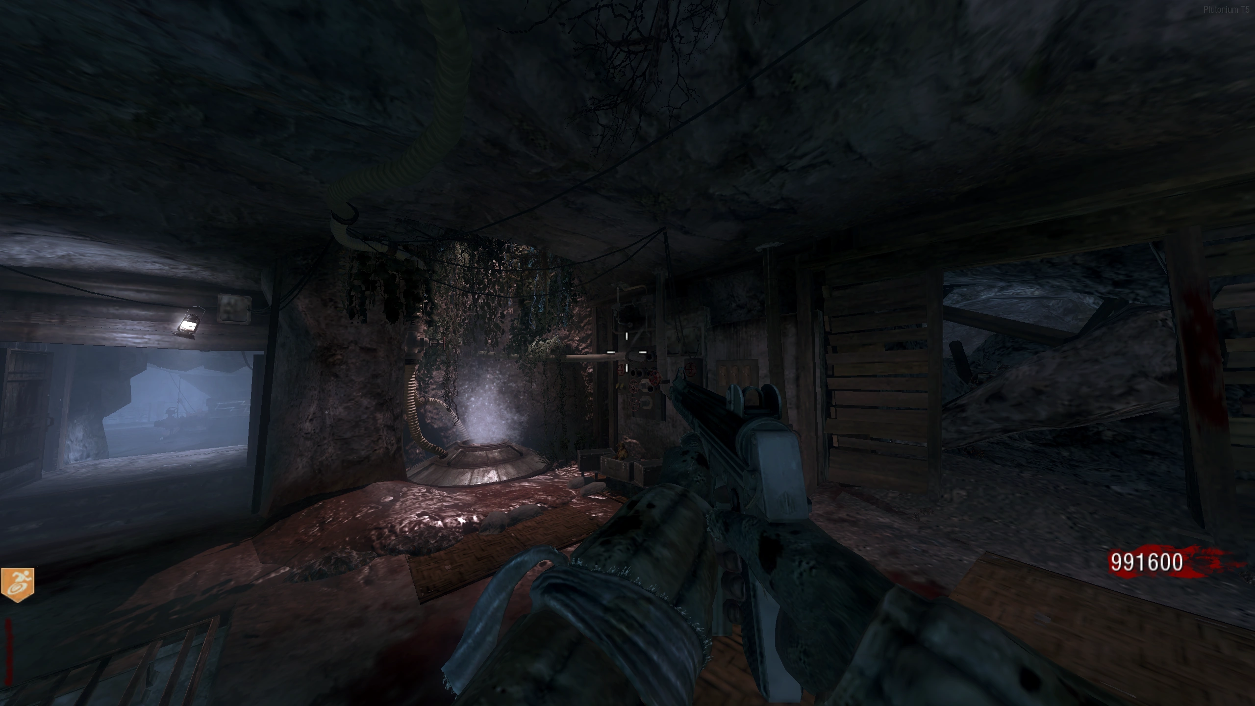Minecart Side Tunnel - Above the Mystery Box locations, in the room with the AK-74u/Kuda wallbuy