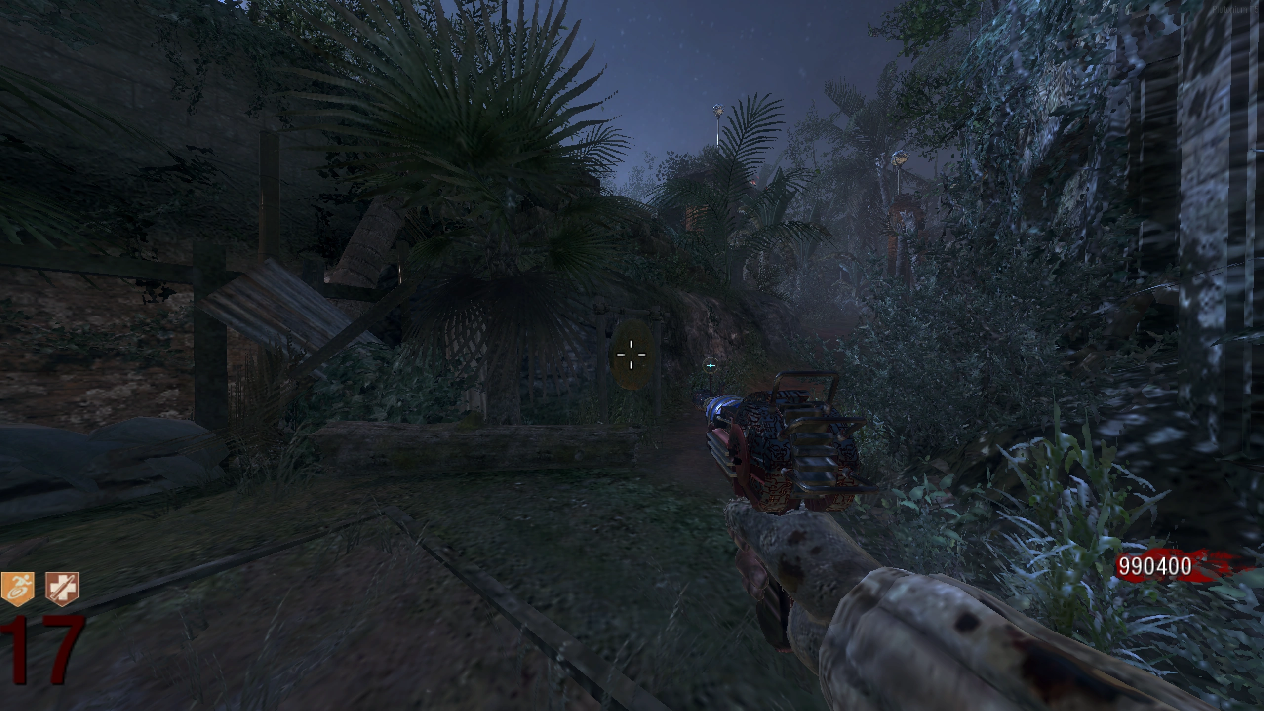 Minecart area: downhill from the cart, right of the zombie window.
