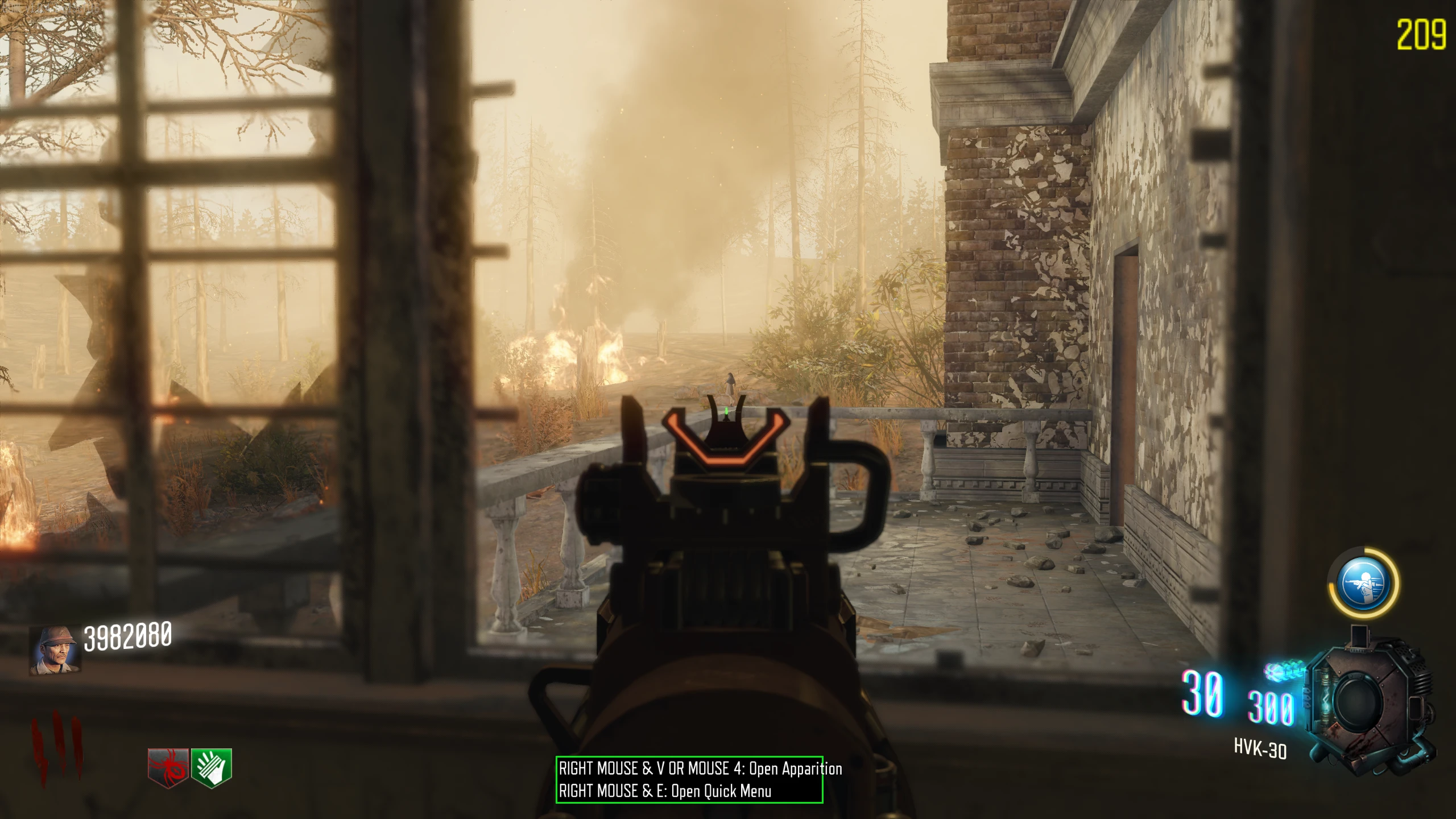 Speed Cola Room - Out the Zombie spawn barrier, on the railing