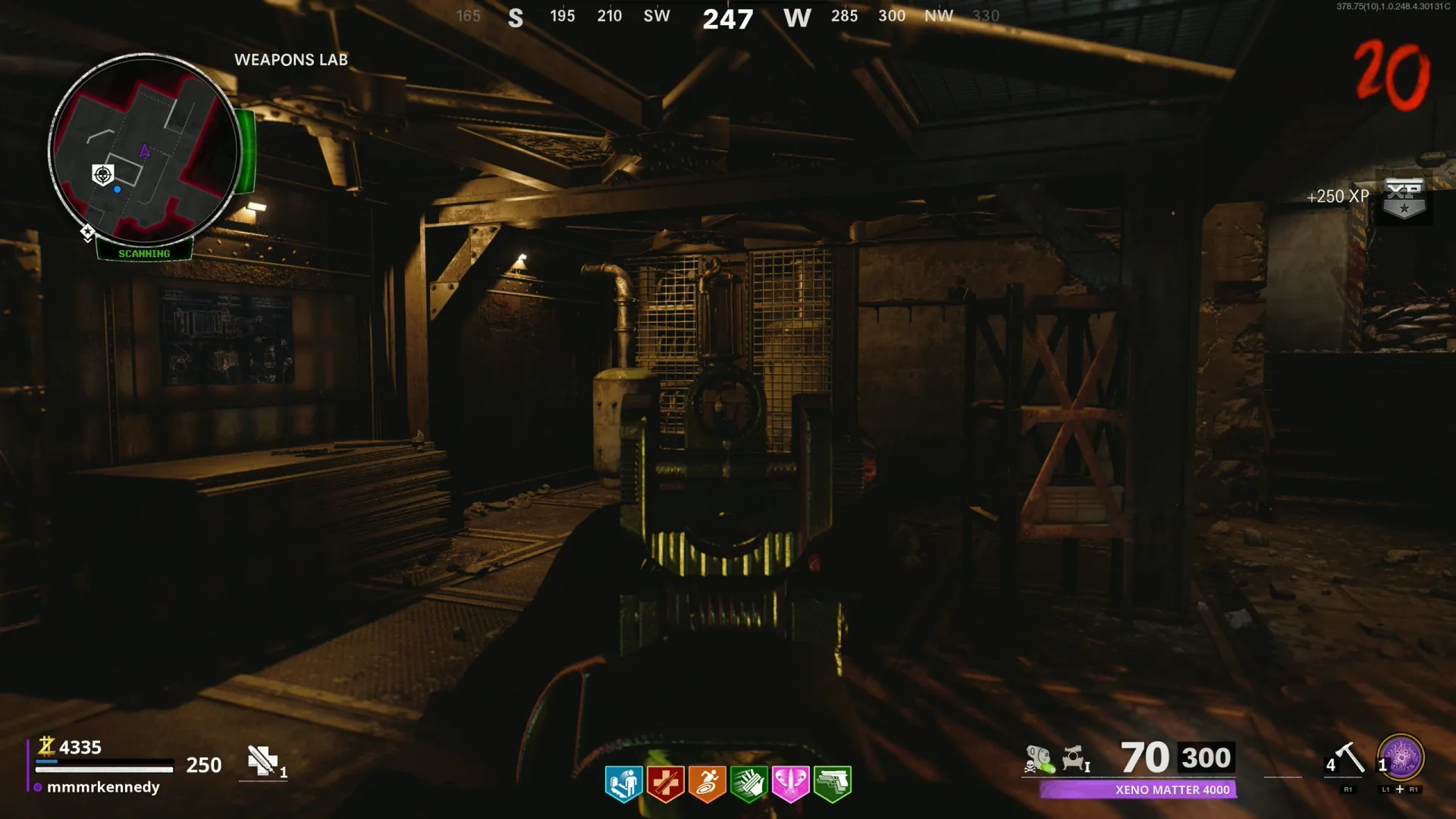 Weapons Lab: kill the Plaguehound next to the installed canister