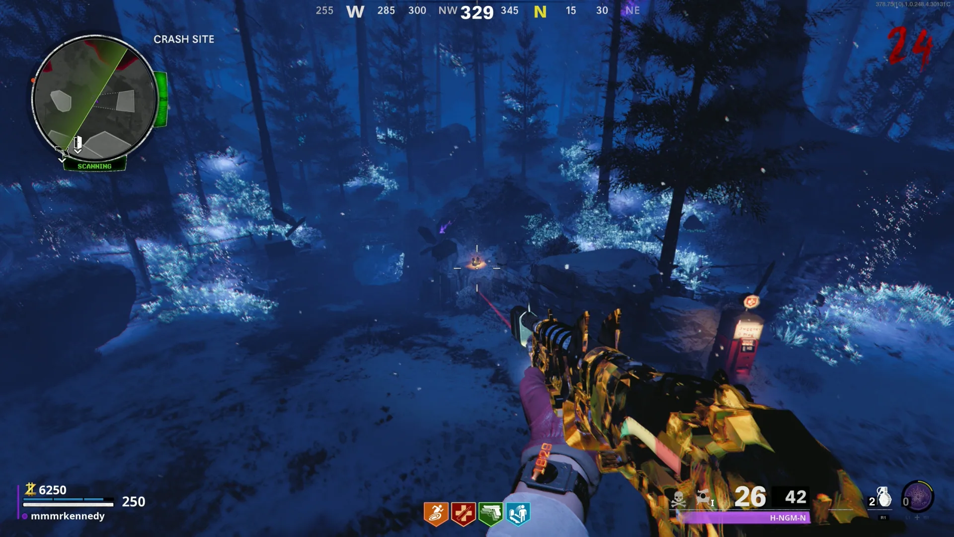 Electric crystal: Crash Site beside Juggernog