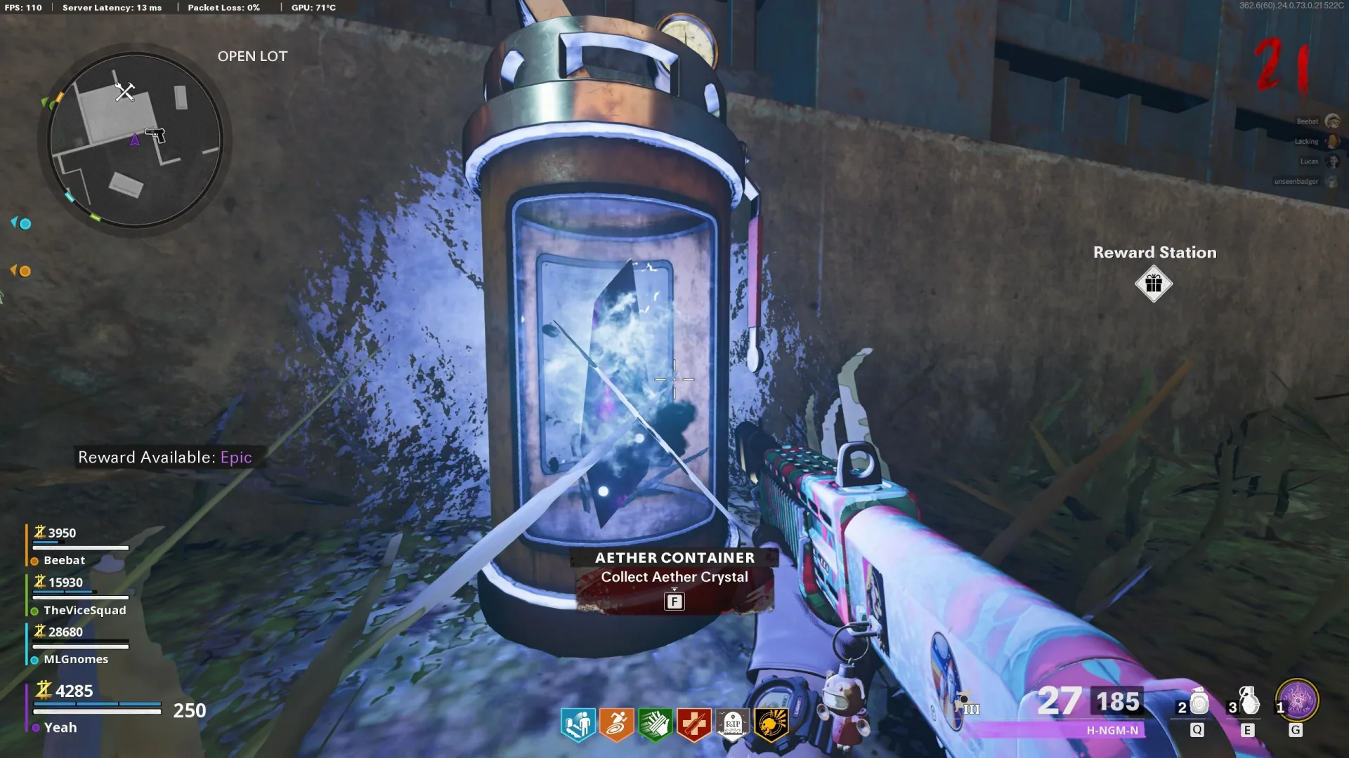 Wrong: dark particles swirl inside this copy