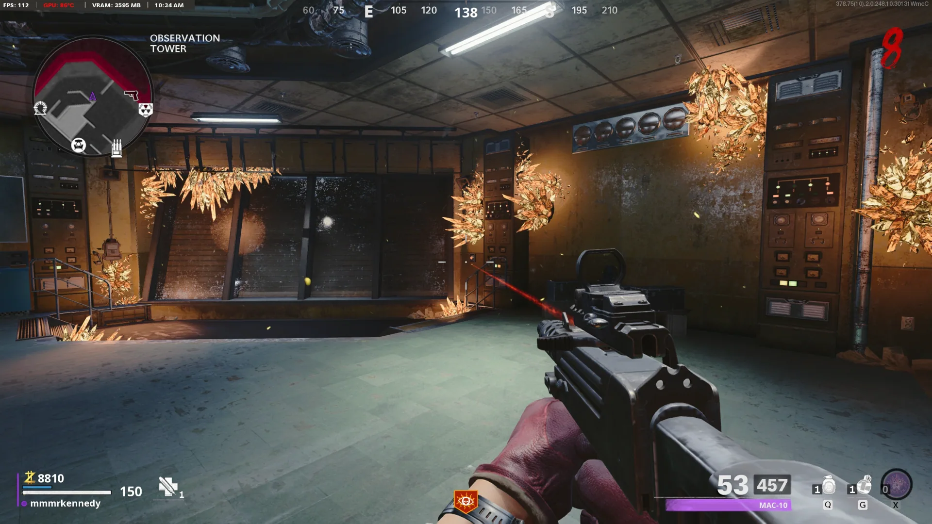 The separate Observation Tower wall button begins the quest story