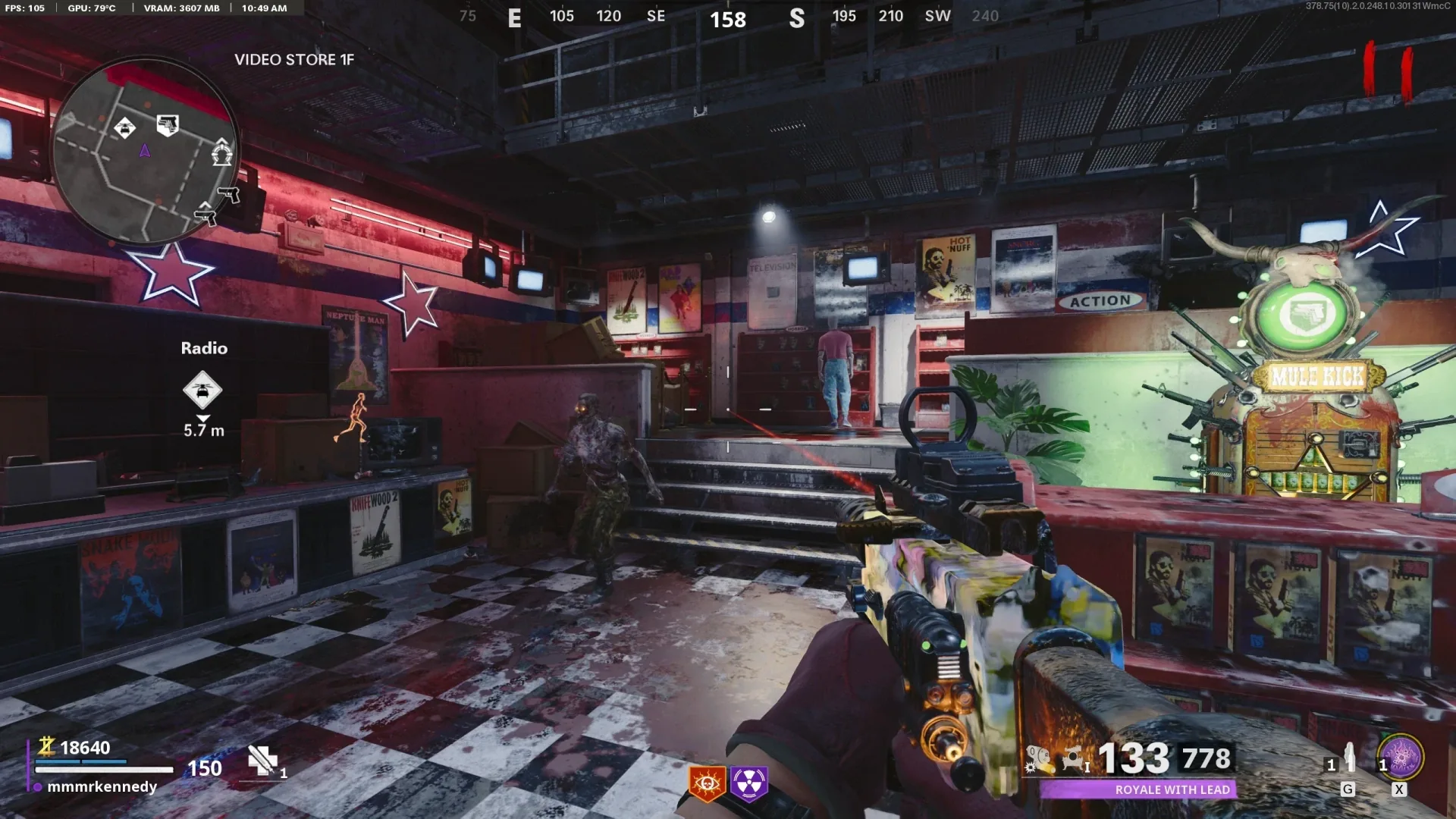 Use an explosive beside this Video Store shelf