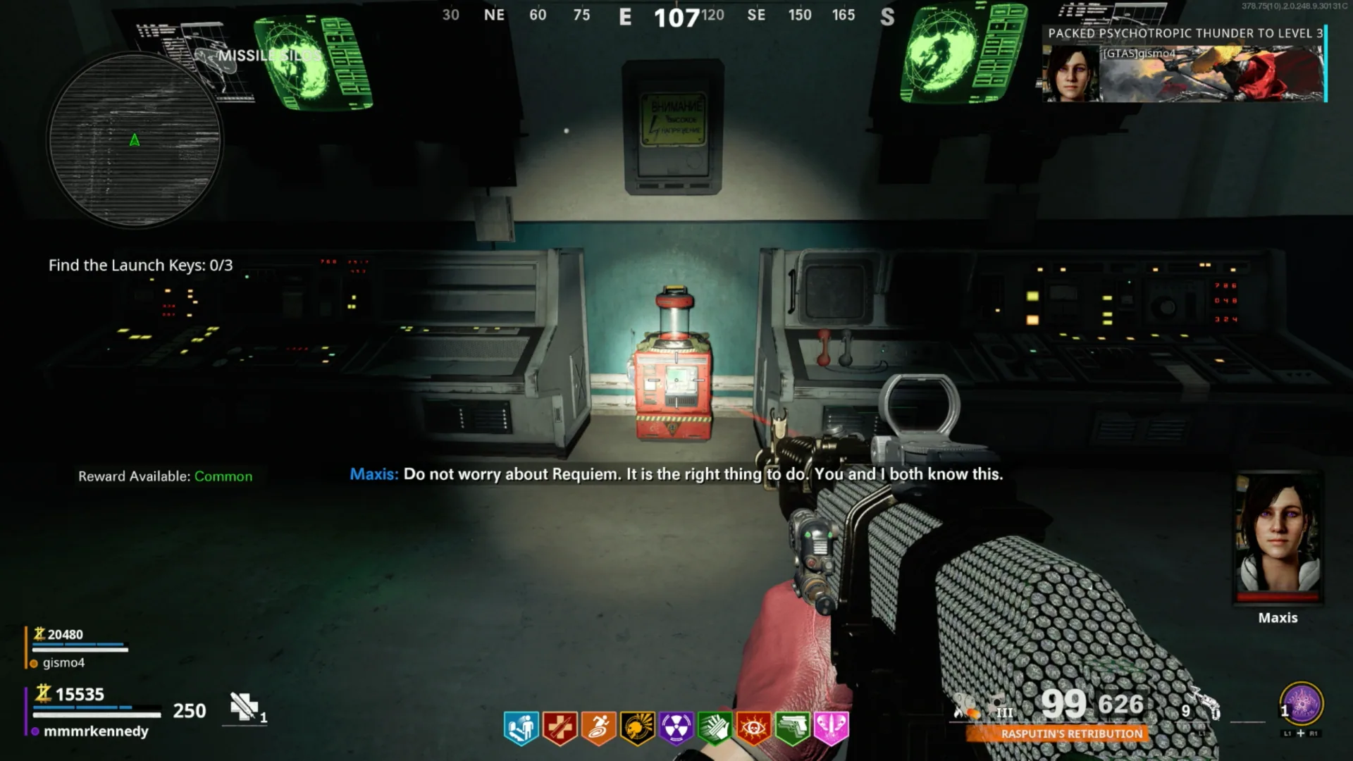 Silo B harvesting unit: deposit the 20 collected chunks