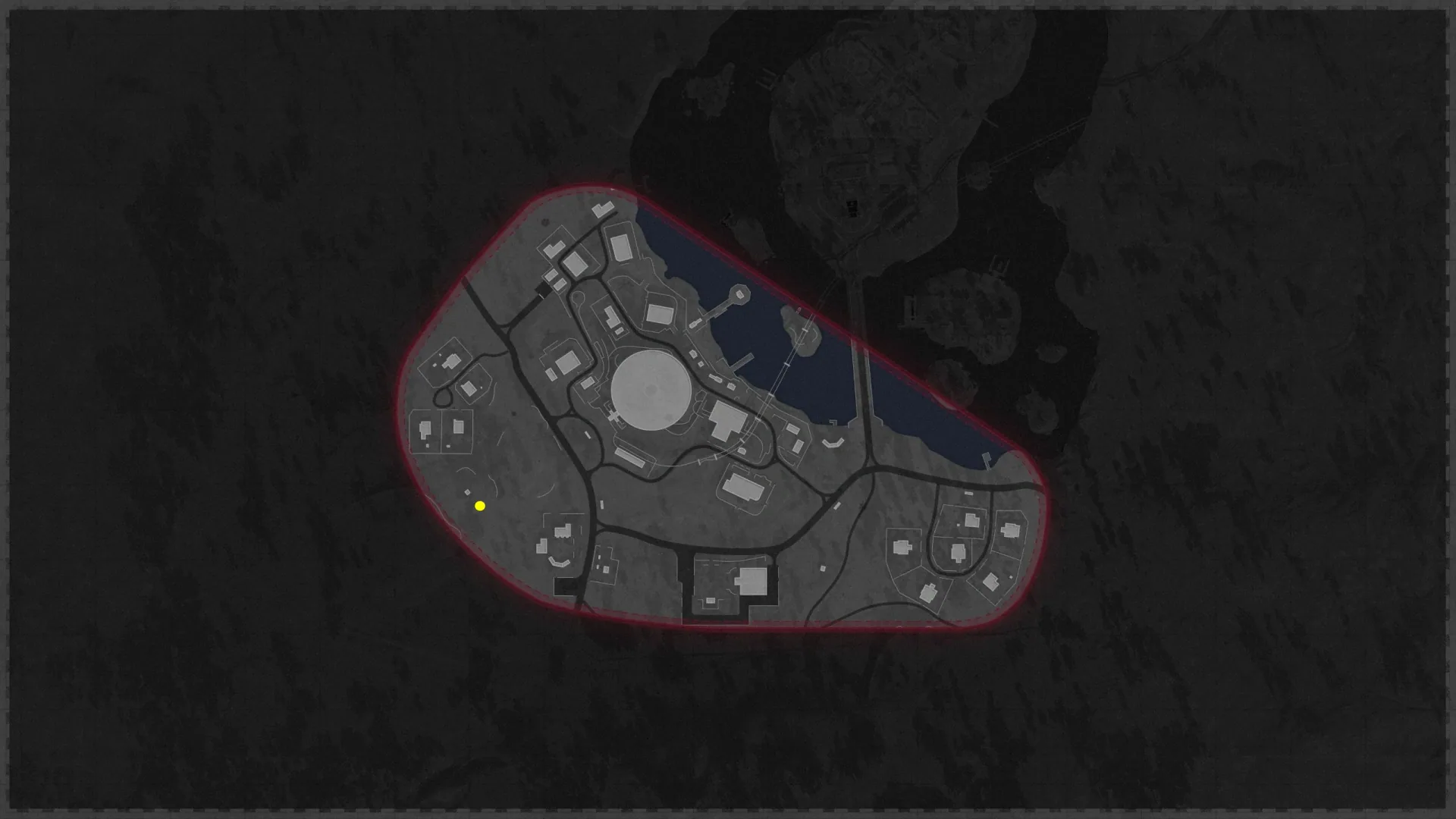 Sanatorium crash-site map