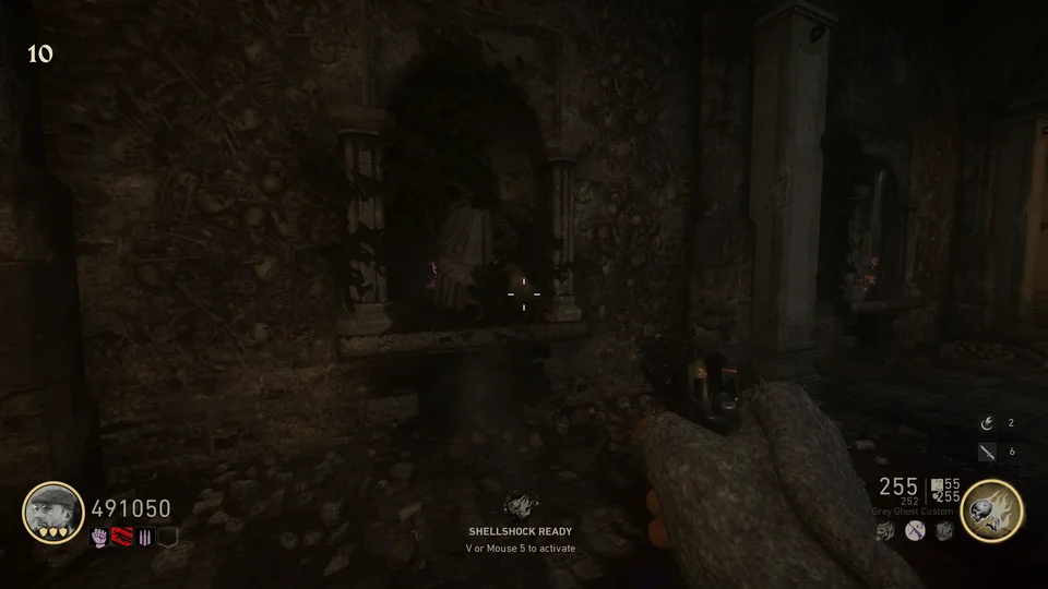 Raven pickup after completing a wall