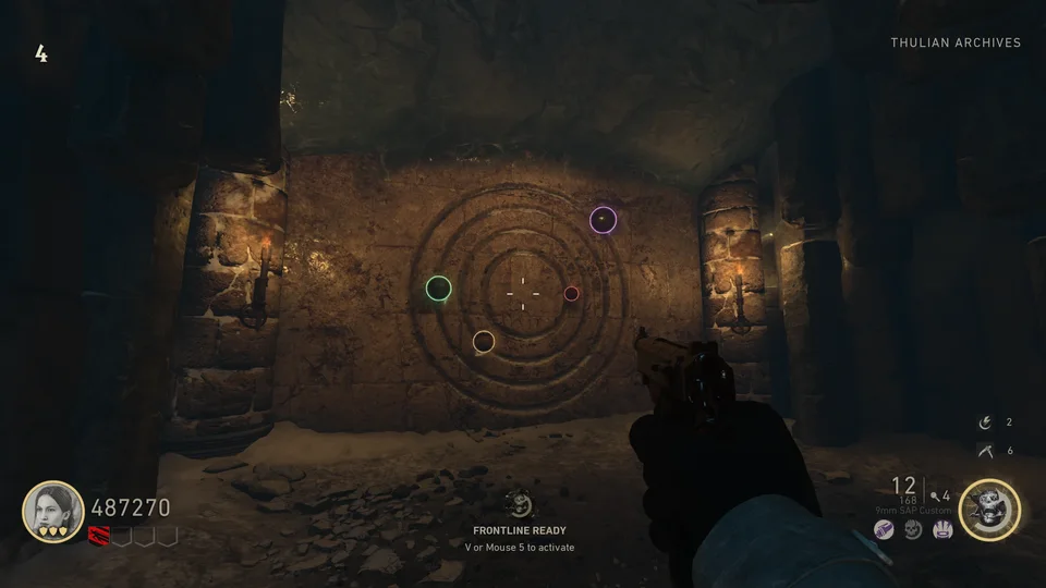 Observe your match’s orb positions on the wall